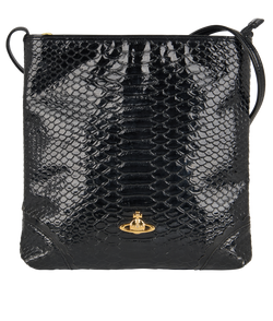 Embossed Crossbody Bag, Patent, Black, DB, 2*